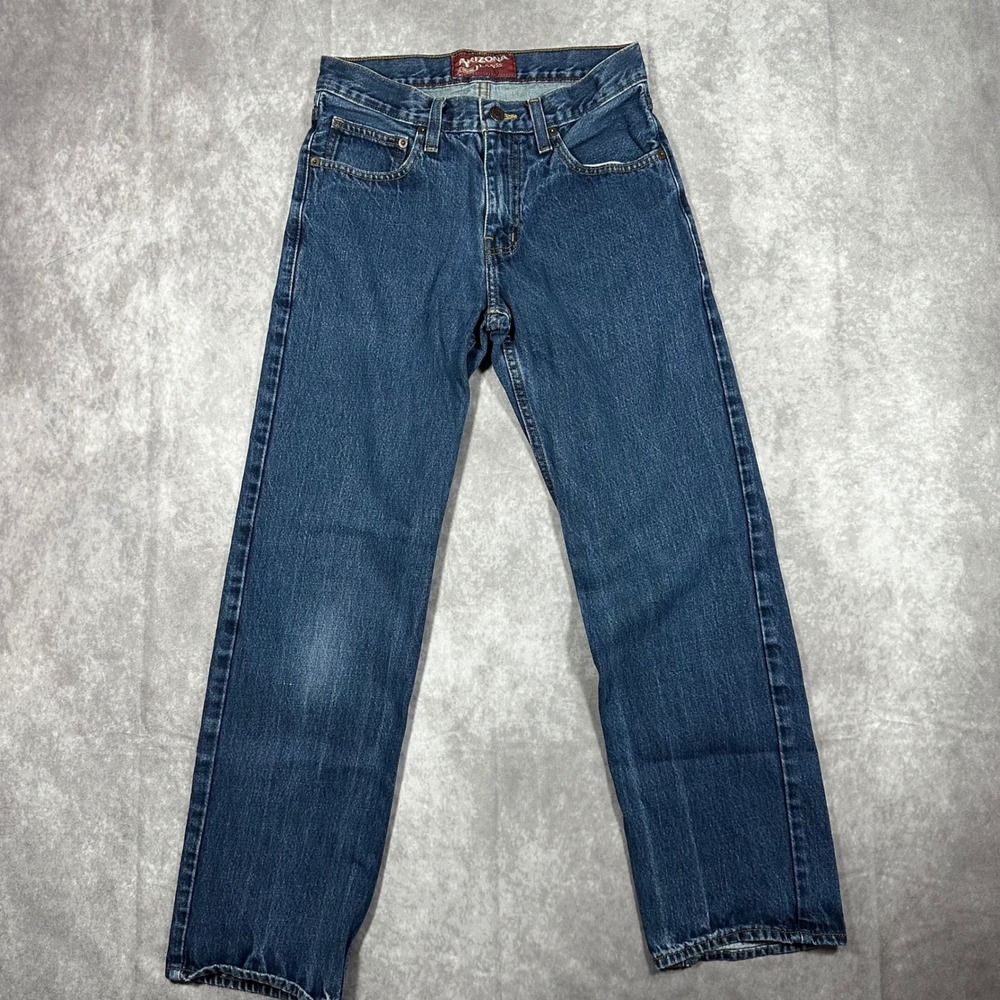 Arizona Jean Co Mens 28x30 Original Straight Leg Denim Jeans Blue Medium Wash